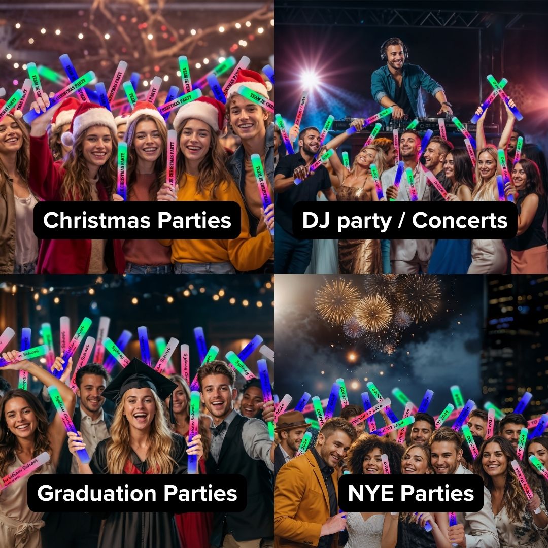 Australia’s favorite Personalised glow sticks for any parties