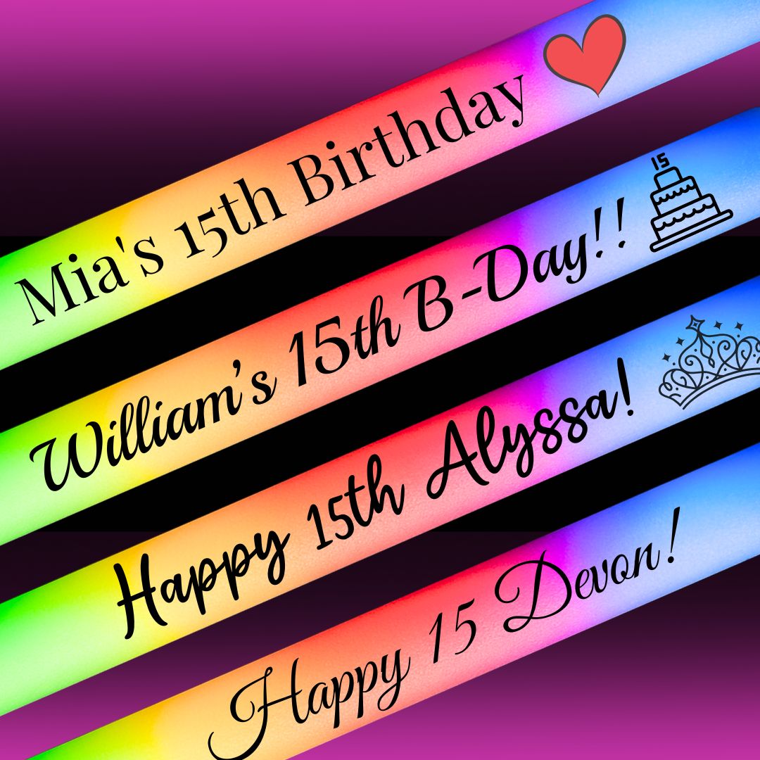 Custom-Made Glow Sticks