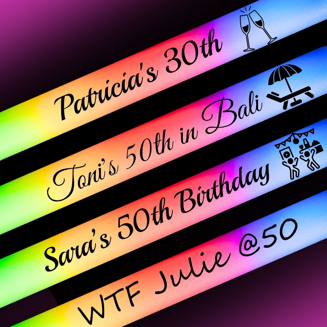 Custom-Made Glow Sticks