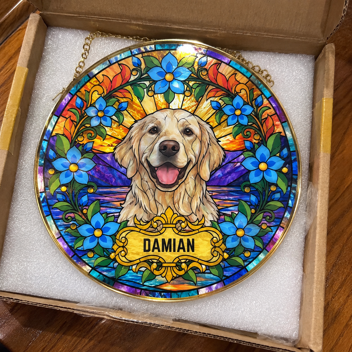Custom Pet Portrait Suncatcher