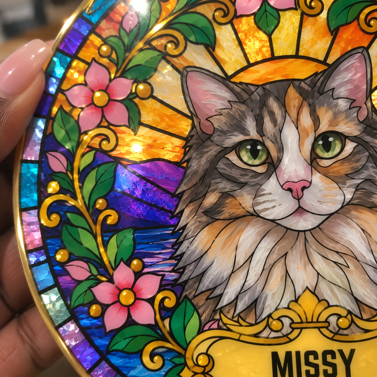 Custom Pet Portrait Suncatcher