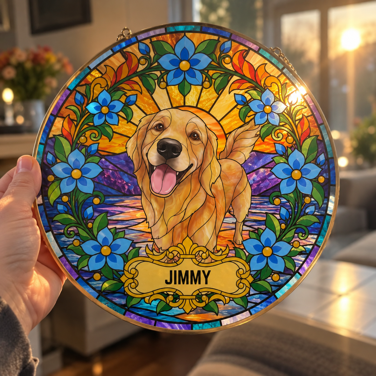 Custom Pet Portrait Suncatcher