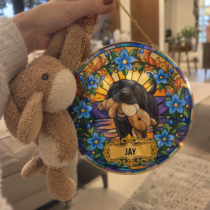 Custom Pet Portrait Suncatcher