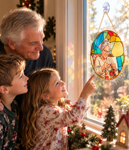 Stained Glass Suncatcher for Window Hanging