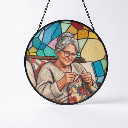 Stained Glass Suncatcher for Window Hanging