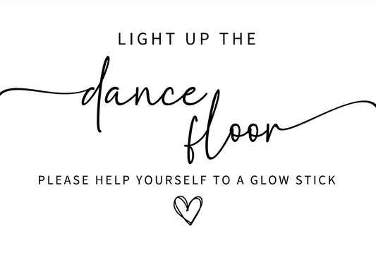 (Free Gift) 'Grab a Glow Stick' Sign (Printable)