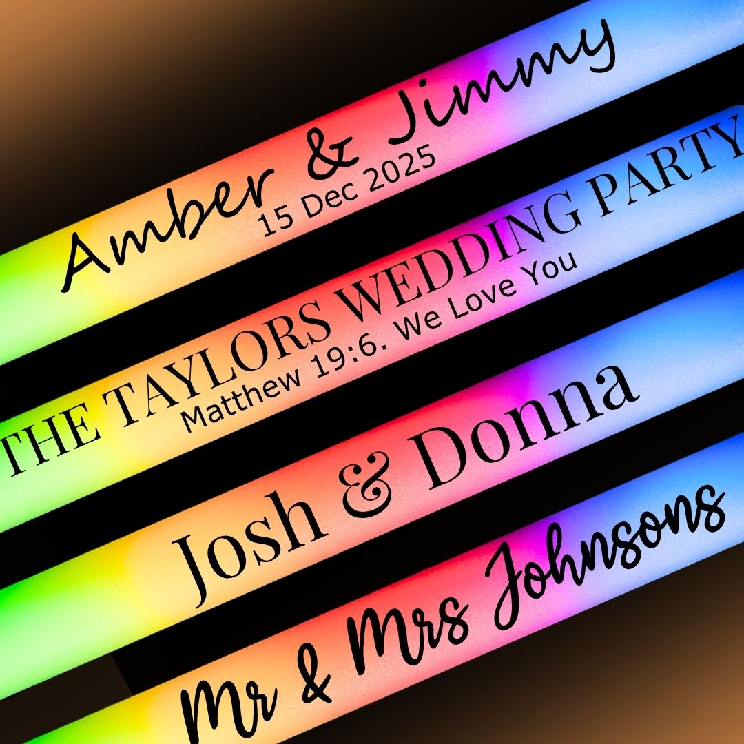 Custom-Made Glow Sticks