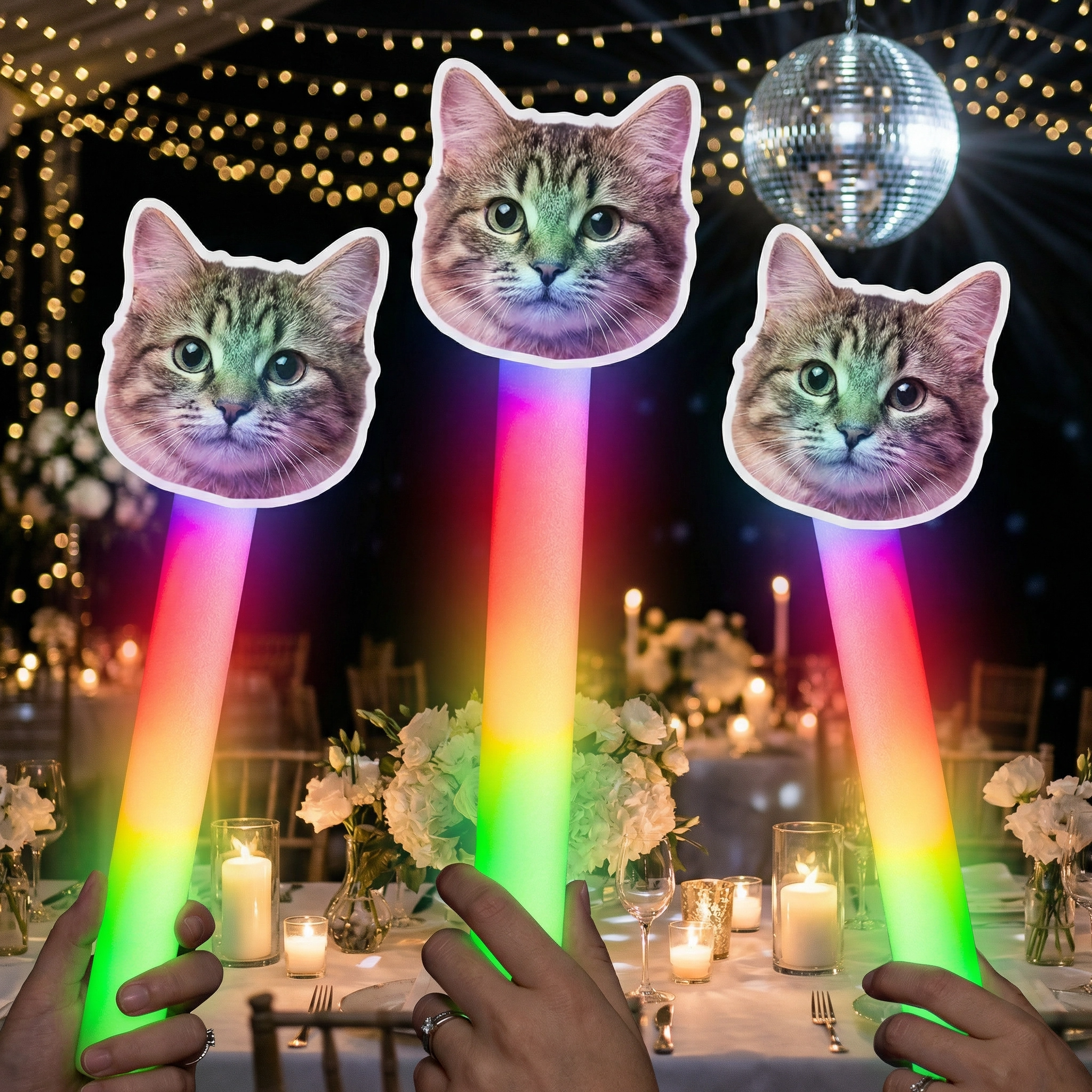Pet Face on a Glow Stick